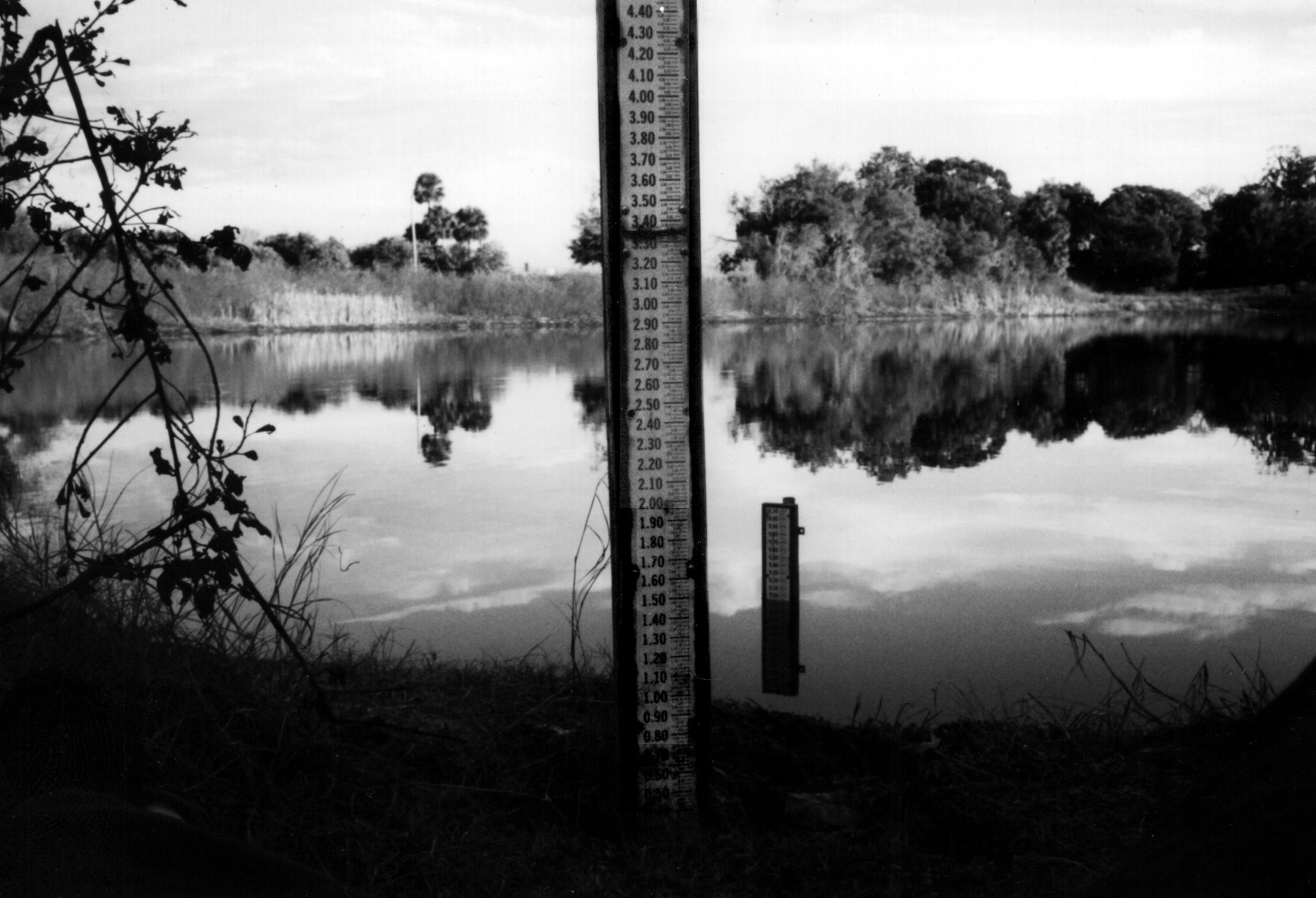 Staff gage at Lake Helen, Volusia County